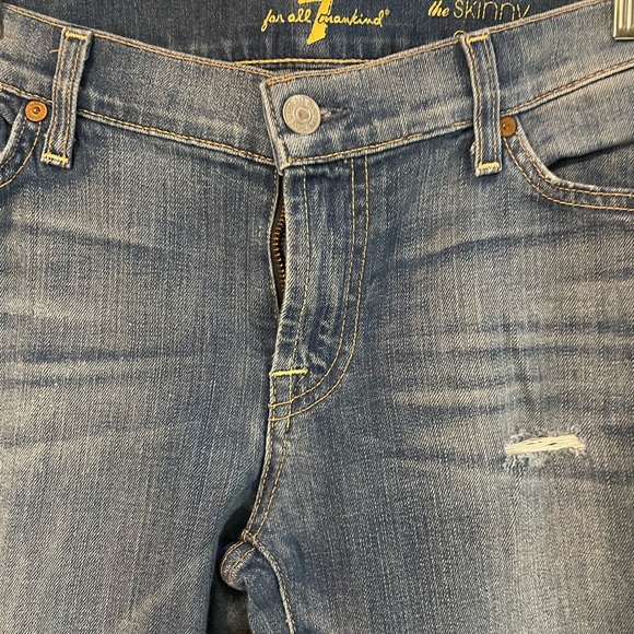 7 for all mankind cropped Jeans Size 29 - Picture 6 of 9